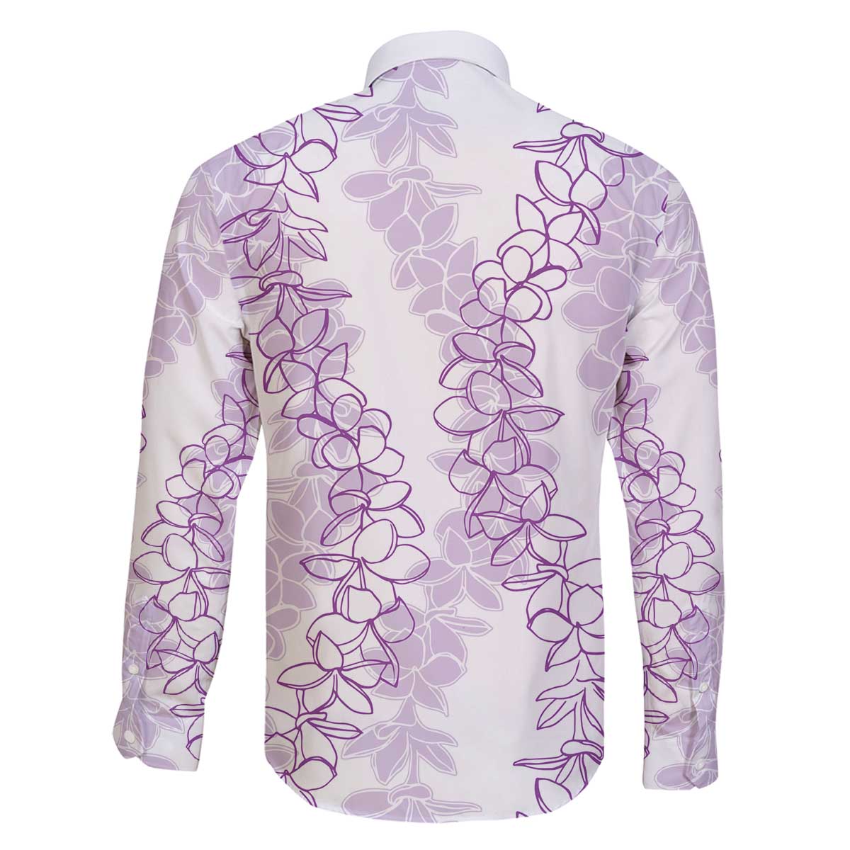 Hawaii Plumeria Lei Family Matching Puletasi and Hawaiian Shirt Aloha Festive Vibe - Amethyst