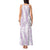 Hawaii Plumeria Lei Tank Maxi Dress Aloha Festive Vibe - Amethyst