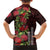 Hawaii Mele Kalikimaka Kakau Kid Hawaiian Shirt I'iwi Bird on Ohia Lehua