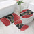 New Zealand Christmas Bathroom Set Flora Map with Birds - Polynesian Pride