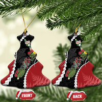 New Zealand Christmas Ceramic Ornament Flora Map with Birds - Polynesian Pride