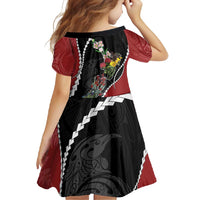 New Zealand Christmas Family Matching Mermaid Dress and Hawaiian Shirt Flora Map with Birds - Polynesian Pride