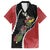 New Zealand Christmas Family Matching Short Sleeve Bodycon Dress and Hawaiian Shirt Flora Map with Birds - Polynesian Pride