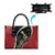 New Zealand Christmas Leather Bag Flora Map with Birds - Polynesian Pride