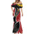 New Zealand Christmas Mermaid Dress Flora Map with Birds - Polynesian Pride