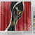 New Zealand Christmas Shower Curtain Flora Map with Birds - Polynesian Pride