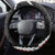 New Zealand Christmas Steering Wheel Cover Flora Map with Birds - Polynesian Pride