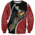 New Zealand Christmas Sweatshirt Flora Map with Birds - Polynesian Pride