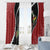 New Zealand Christmas Window Curtain Flora Map with Birds - Polynesian Pride