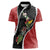 New Zealand Christmas Women Polo Shirt Flora Map with Birds - Polynesian Pride