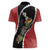 New Zealand Christmas Women Polo Shirt Flora Map with Birds - Polynesian Pride