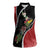 New Zealand Christmas Women Sleeveless Polo Shirt Flora Map with Birds - Polynesian Pride