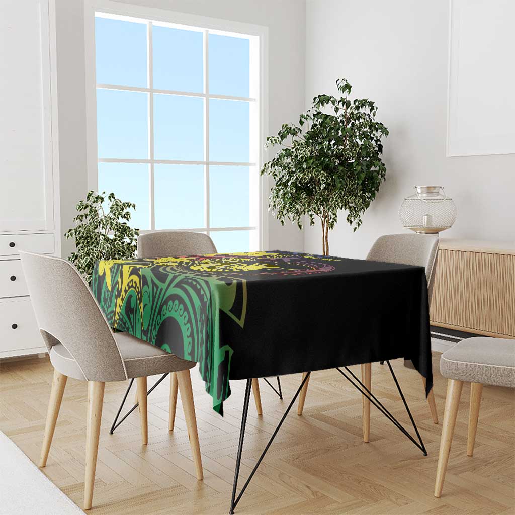 New Caledonia Kanaky Personalized Tablecloth Fleche Faitiere - Plumeria