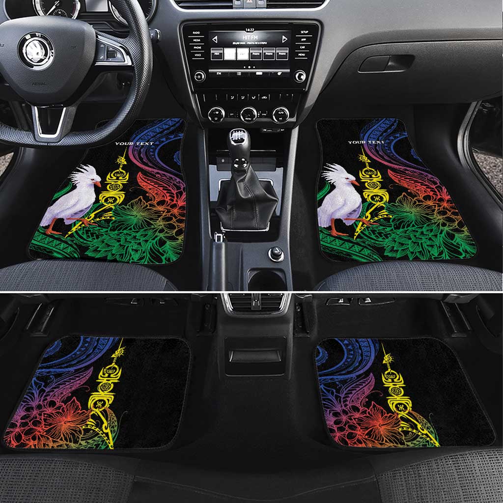 New Caledonia Kanaky Personalized Car Mats Fleche Faitiere Mix Kagu LT7 Set 4pcs Colorful - Polynesian Pride