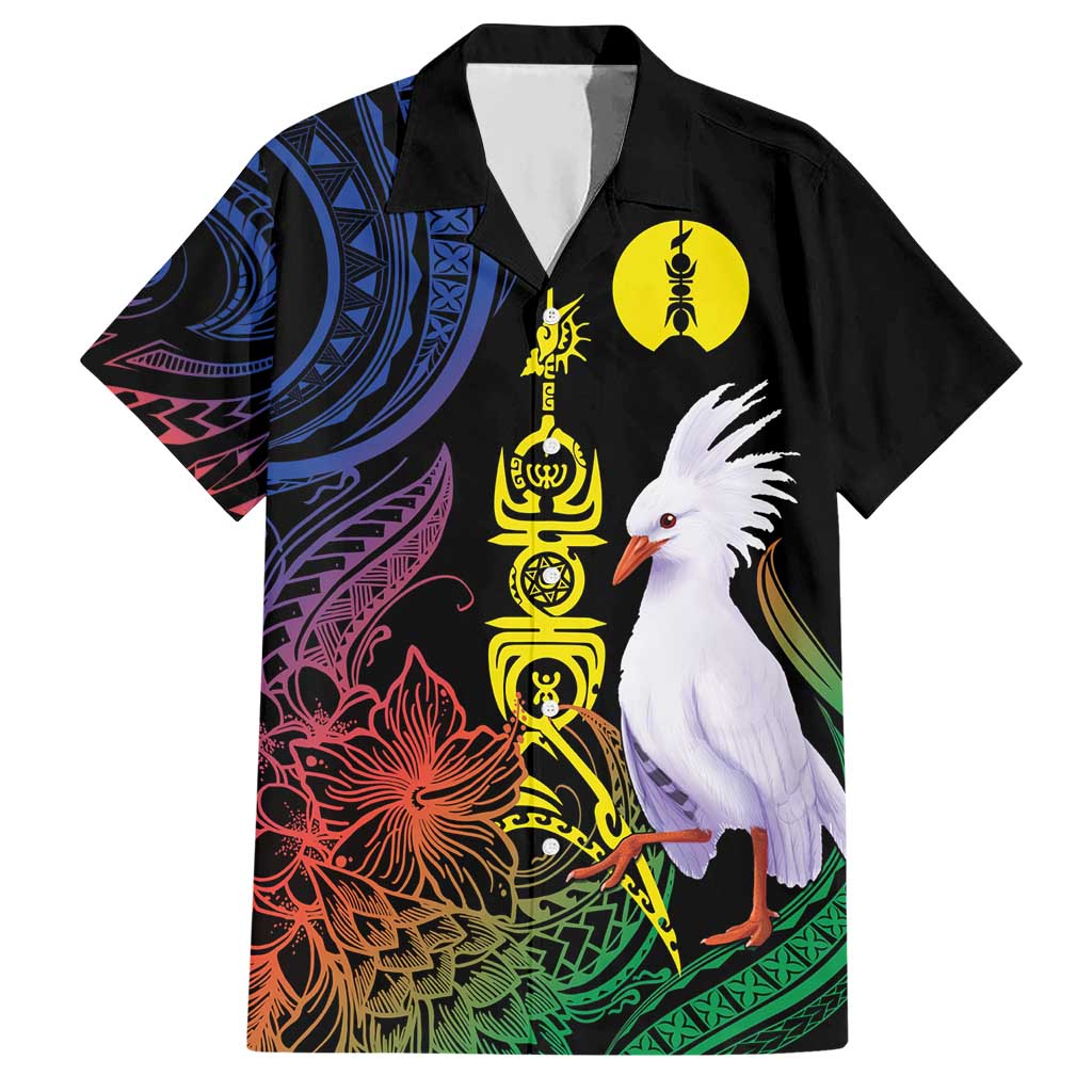 New Caledonia Kanaky Personalized Hawaiian Shirt Fleche Faitiere Mix Kagu LT7 Colorful - Polynesian Pride