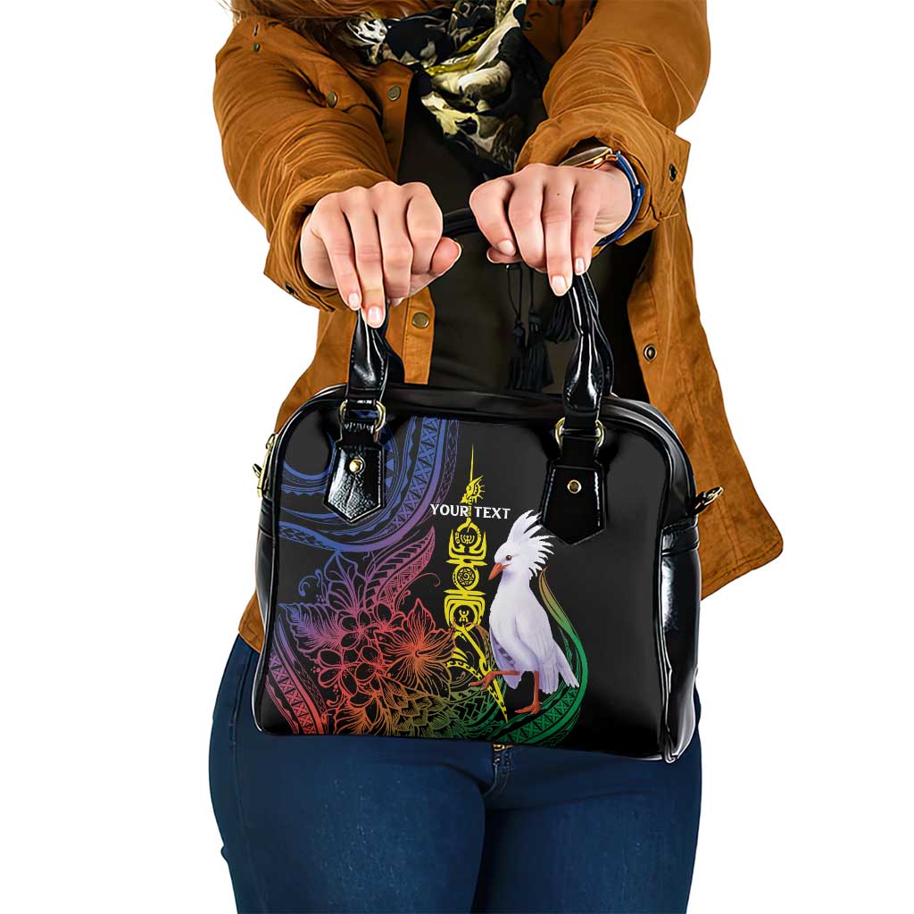 New Caledonia Kanaky Personalized Shoulder Handbag Fleche Faitiere Mix Kagu LT7 One Size Colorful - Polynesian Pride