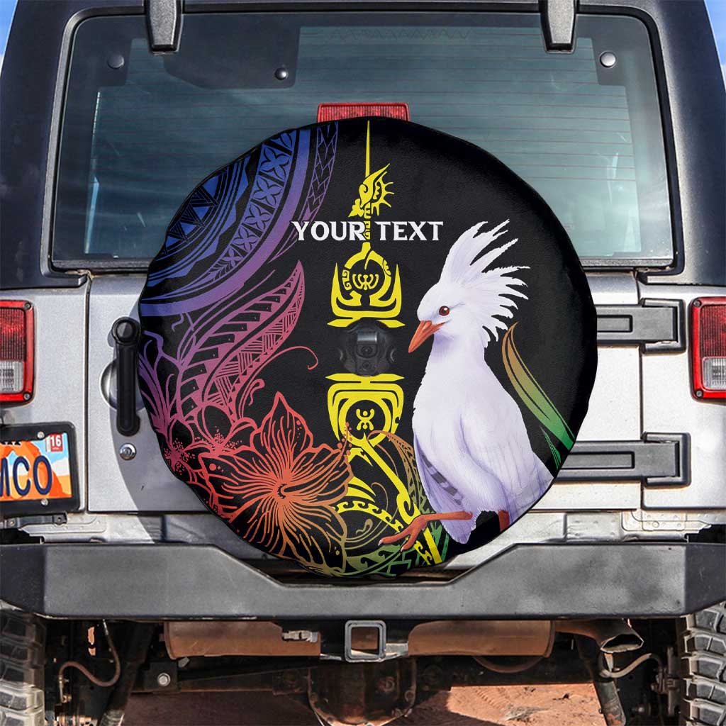 New Caledonia Kanaky Personalized Spare Tire Cover Fleche Faitiere Mix Kagu LT7 Colorful - Polynesian Pride