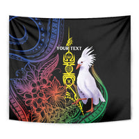 New Caledonia Kanaky Personalized Tapestry Fleche Faitiere Mix Kagu