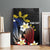 Personalized Philippines Tribal Canvas Wall Art Tropical Waves - Plumeria