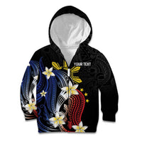 Personalized Philippines Tribal Kid Hoodie Tropical Waves - Plumeria
