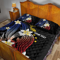 Personalized Philippines Tribal Quilt Bed Set Tropical Waves - Plumeria