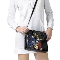 Personalized Philippines Tribal Shoulder Handbag Tropical Waves - Plumeria LT7 - Polynesian Pride