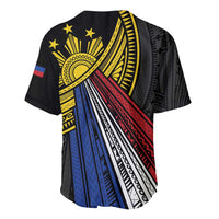 Philippines Sun Baseball Jersey Pasifika Tribal Style