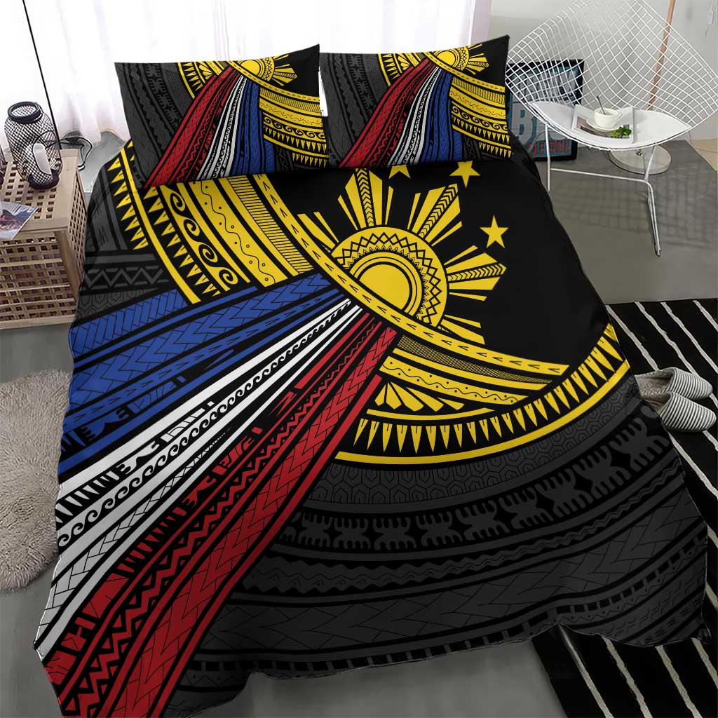Philippines Sun Bedding Set Pasifika Tribal Style