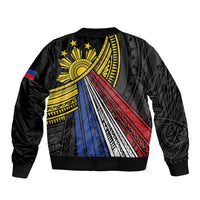 Philippines Sun Bomber Jacket Pasifika Tribal Style LT7 - Polynesian Pride