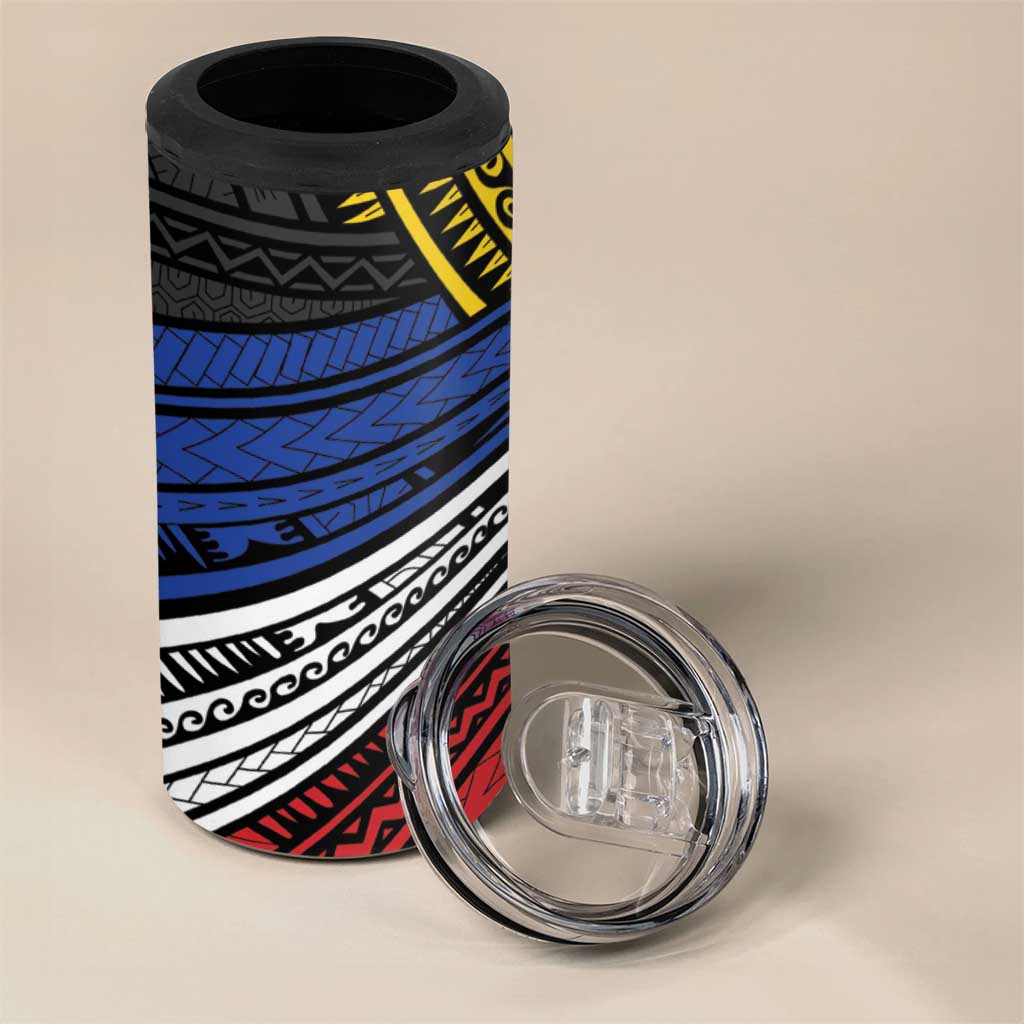 Philippines Sun 4 in 1 Can Cooler Tumbler Pasifika Tribal Style LT7 - Polynesian Pride