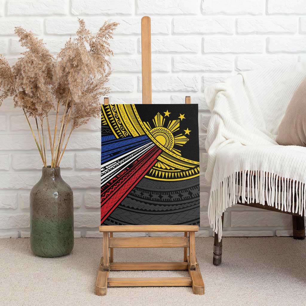 Philippines Sun Canvas Wall Art Pasifika Tribal Style