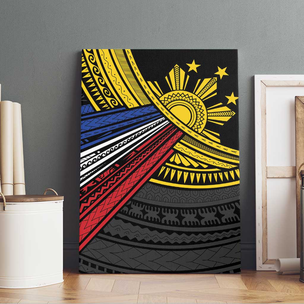 Philippines Sun Canvas Wall Art Pasifika Tribal Style