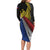 Philippines Sun Family Matching Long Sleeve Bodycon Dress and Hawaiian Shirt Pasifika Tribal Style