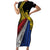 Philippines Sun Family Matching Short Sleeve Bodycon Dress and Hawaiian Shirt Pasifika Tribal Style