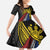 Philippines Sun Family Matching Summer Maxi Dress and Hawaiian Shirt Pasifika Tribal Style