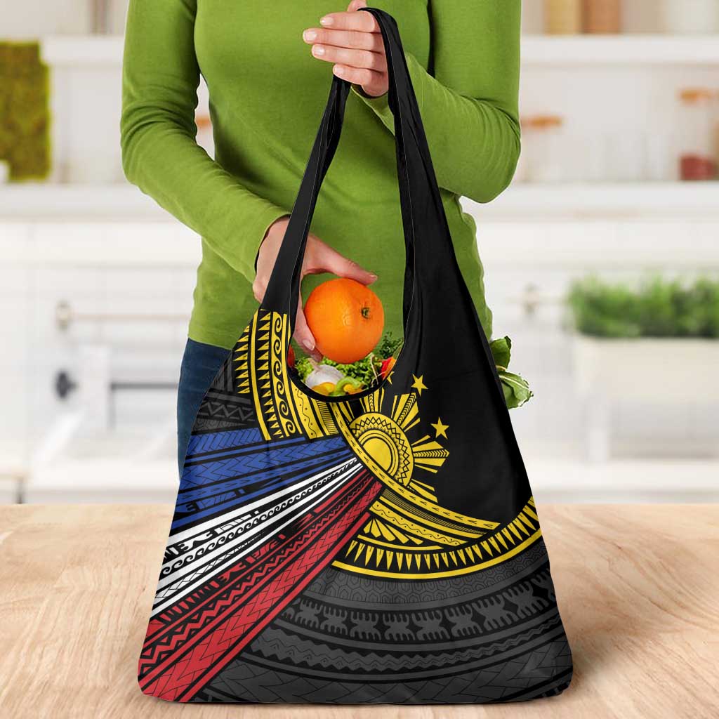 Philippines Sun Grocery Bag Pasifika Tribal Style
