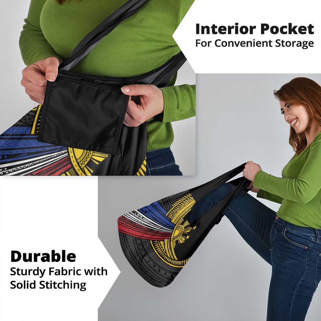 Philippines Sun Grocery Bag Pasifika Tribal Style