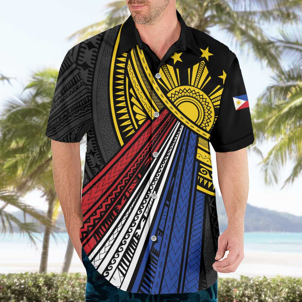 Philippines Sun Hawaiian Shirt Pasifika Tribal Style LT7 - Polynesian Pride