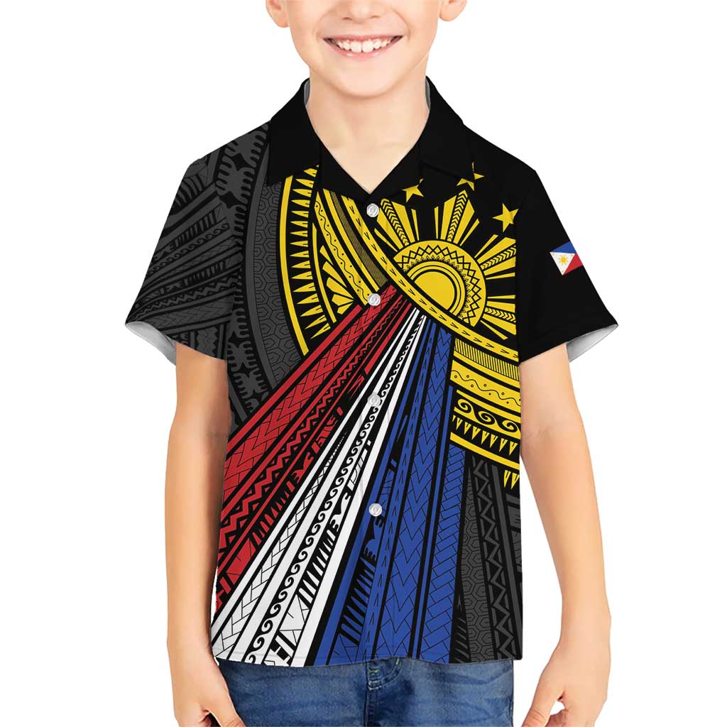 Philippines Sun Hawaiian Shirt Pasifika Tribal Style LT7 - Polynesian Pride