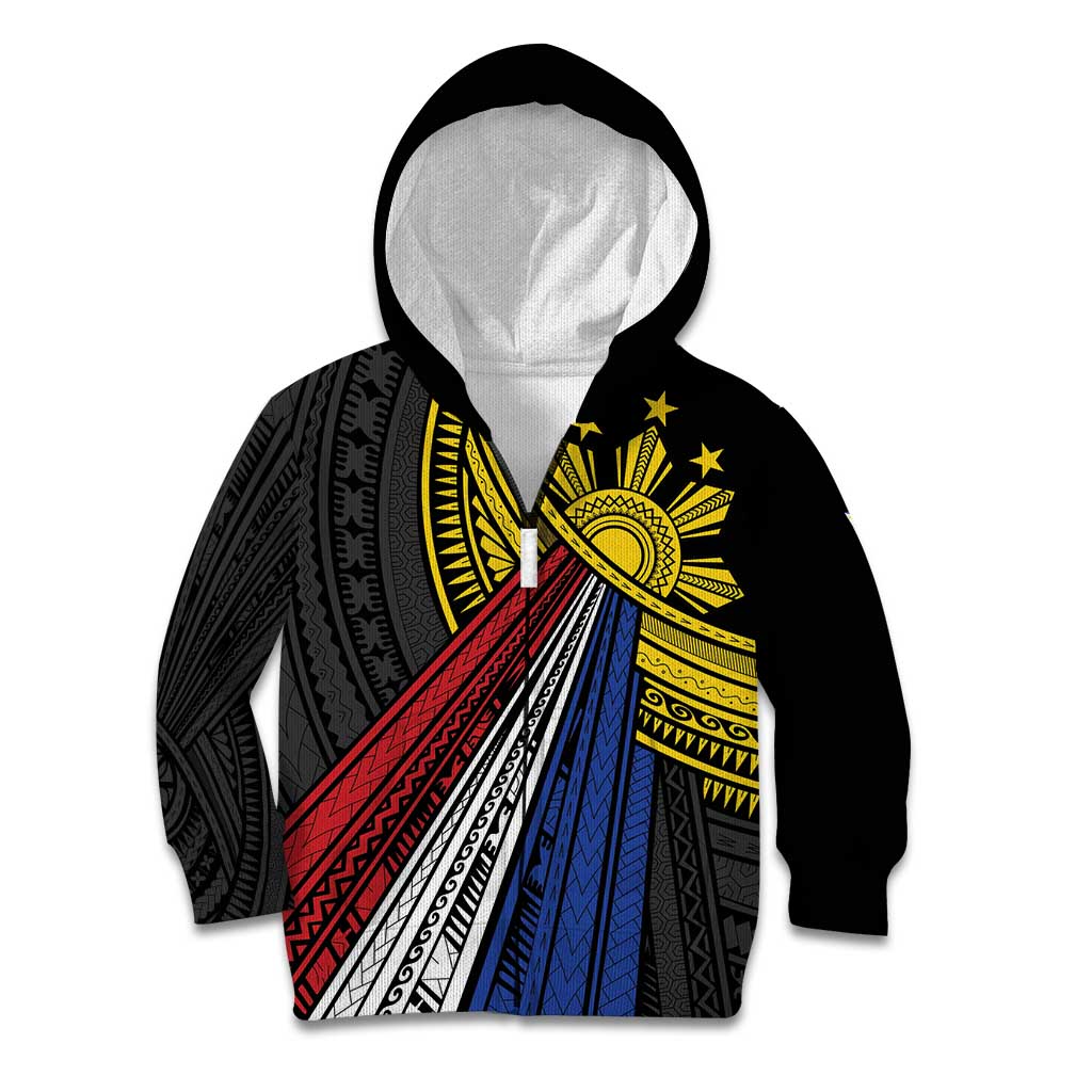 Philippines Sun Kid Hoodie Pasifika Tribal Style
