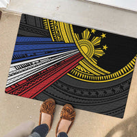 Philippines Sun Rubber Doormat Pasifika Tribal Style