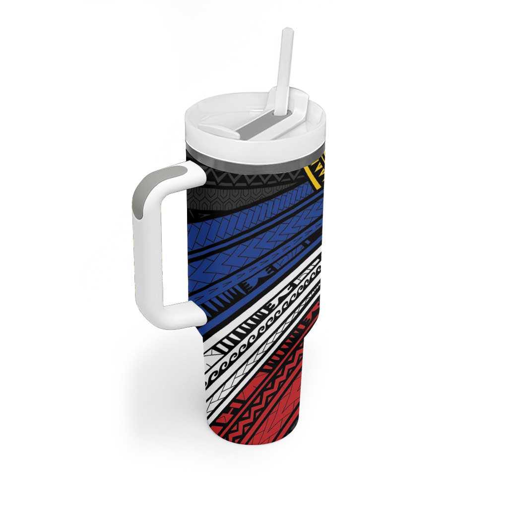 Philippines Sun Tumbler With Handle Pasifika Tribal Style