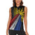 Philippines Sun Women Sleeveless Polo Shirt Pasifika Tribal Style