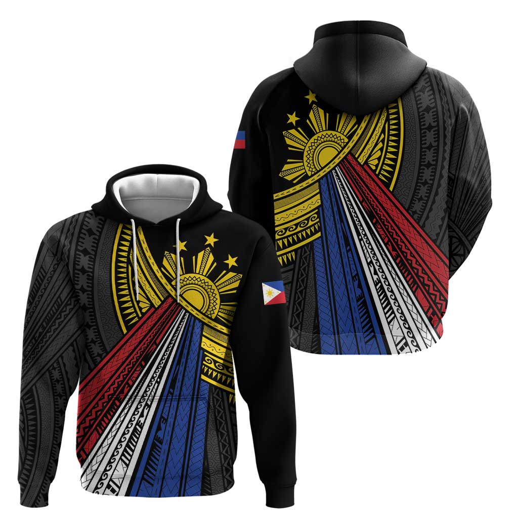 Philippines Sun Zip Hoodie Pasifika Tribal Style LT7 - Polynesian Pride