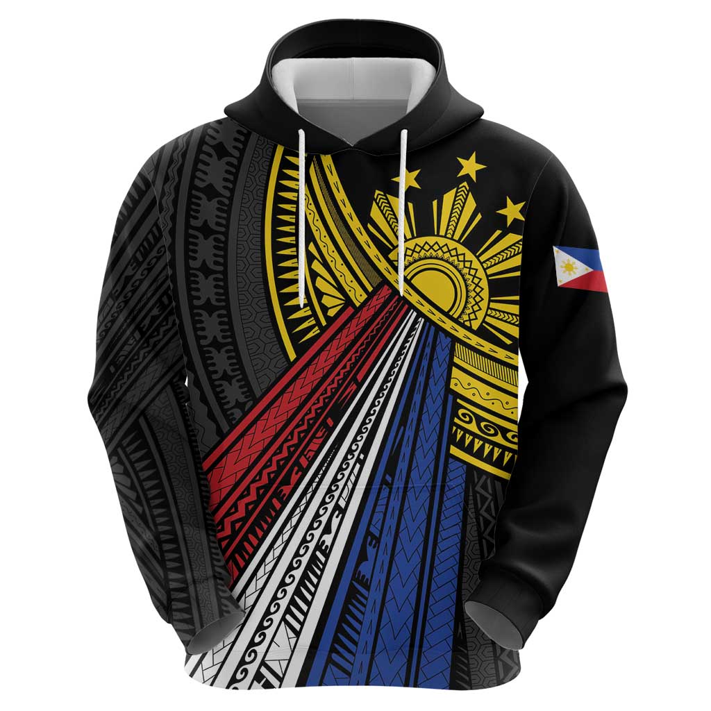 Philippines Sun Zip Hoodie Pasifika Tribal Style LT7 - Polynesian Pride