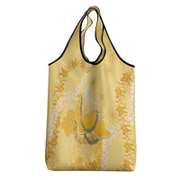 Hawaii Oahu Island Flowers Lei Grocery Bag Yellow Ilima Mix Plumeria LT7 - Polynesian Pride