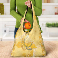 Hawaii Oahu Island Flowers Lei Grocery Bag Yellow Ilima Mix Plumeria LT7 - Polynesian Pride