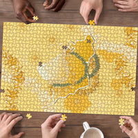 Hawaii Oahu Island Flowers Lei Puzzle Yellow Ilima Mix Plumeria LT7 - Polynesian Pride