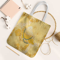 Hawaii Oahu Island Flowers Lei Tote Bag Yellow Ilima Mix Plumeria LT7 White Strap One Size Yellow - Polynesian Pride