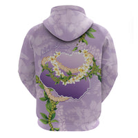 Hawaii Kauai Island Flowers Lei Hoodie Mokihana Lei LT7 - Polynesian Pride